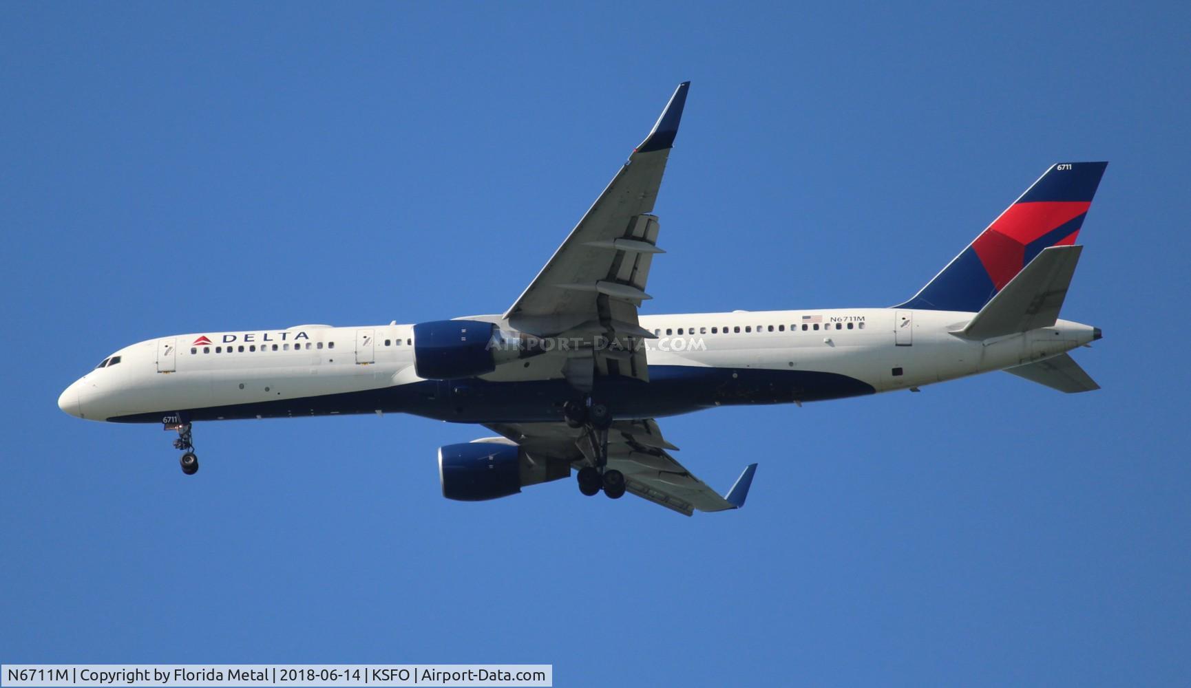 N6711M, 2000 Boeing 757-232 C/N 30483, SFO spotting 2018