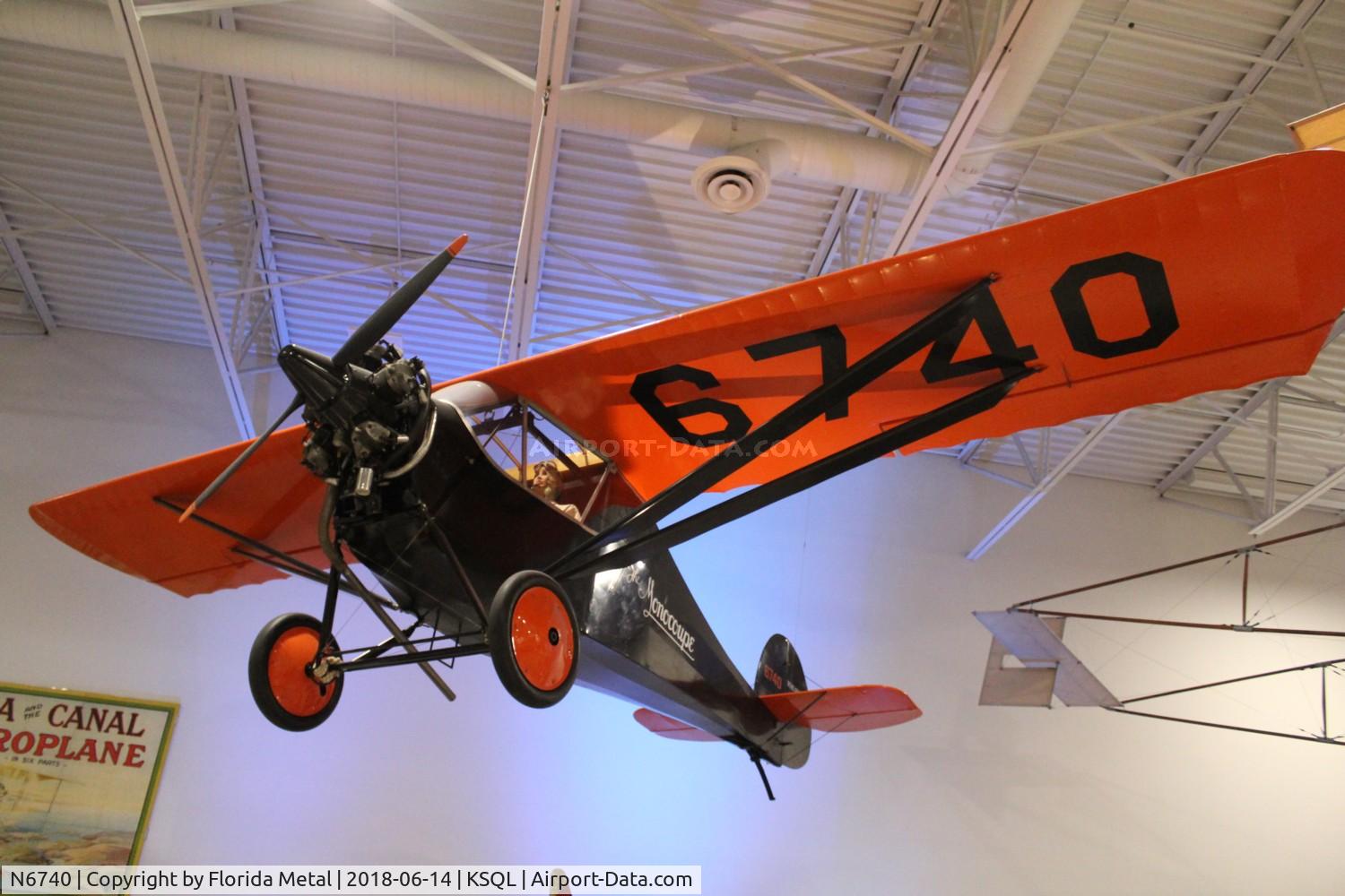 N6740, 1928 Monocoupe 70 C/N 151, Hiller Museum 2018