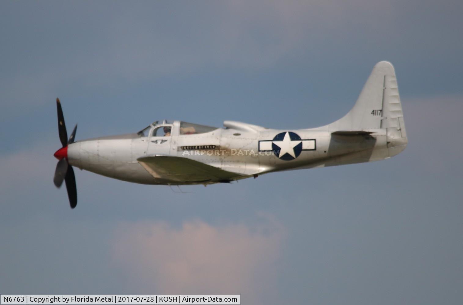 N6763, 1946 Bell P-63F Kingcobra C/N 296E1-1R, EAA OSH 2017