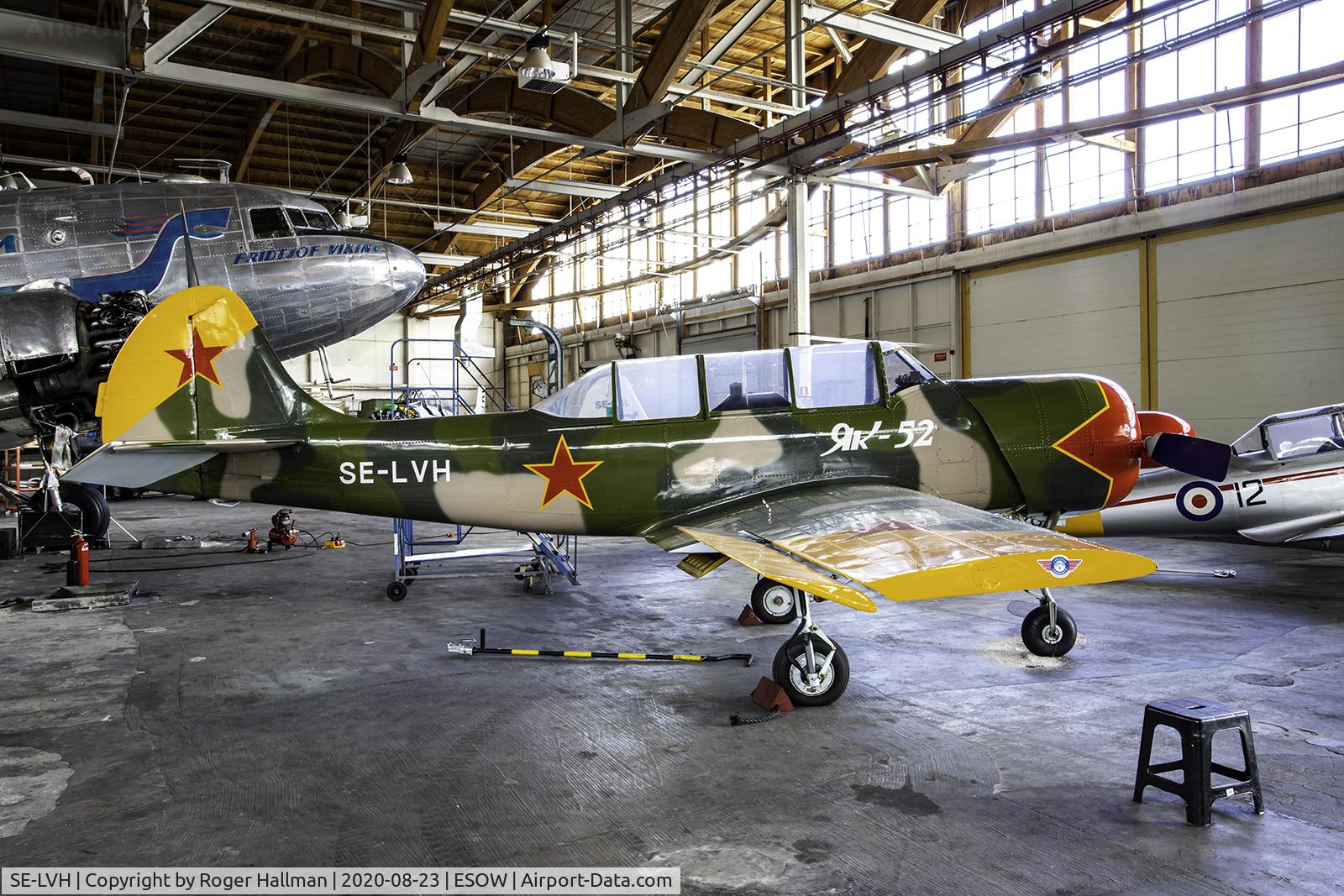 SE-LVH, 1991 Yakovlev Yak-52 C/N 9111412, Private owned YAK-52 at Västerås Flygmuseum (Västerås Airmuseum)