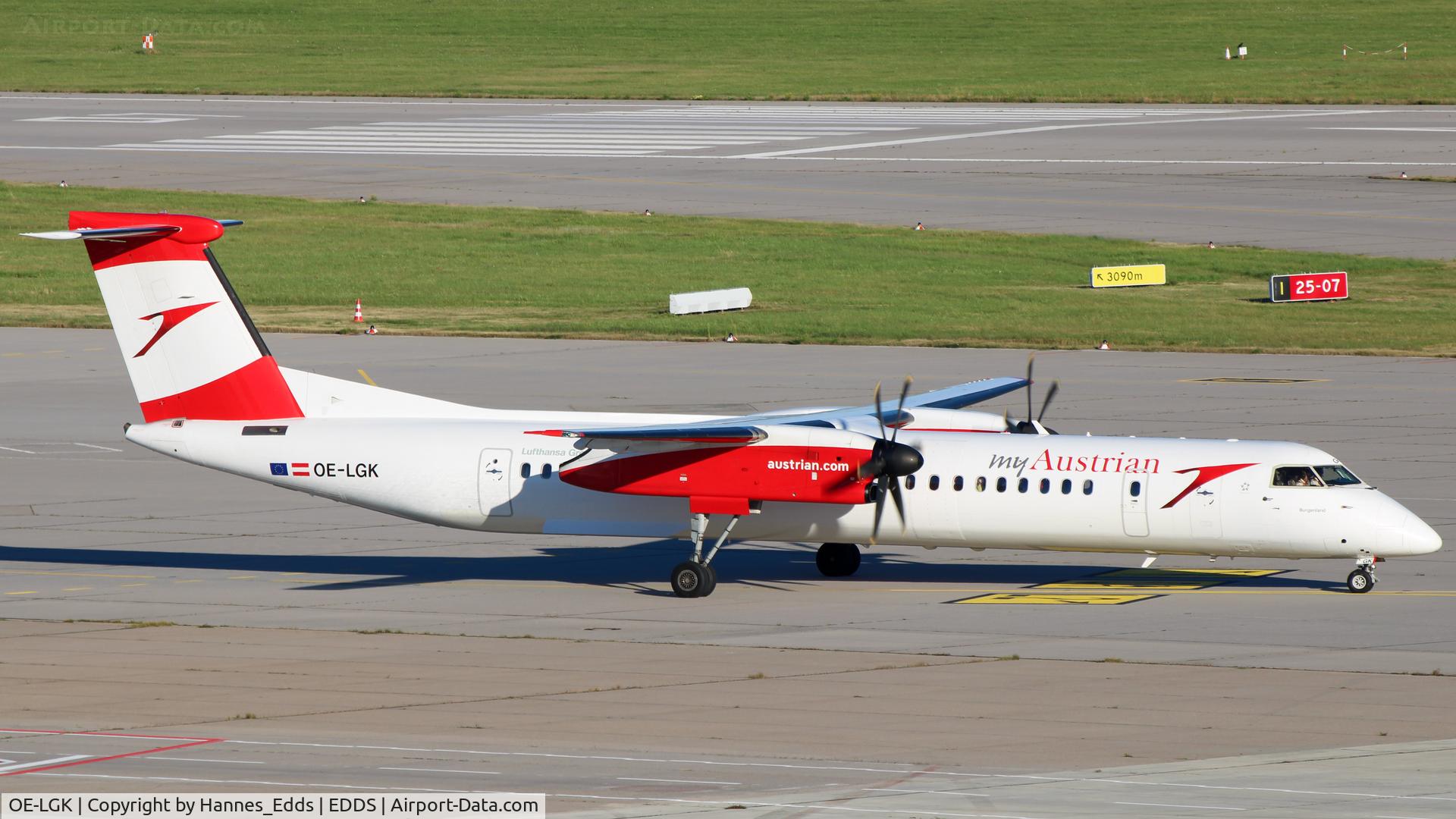 OE-LGK, 2009 De Havilland Canada DHC-8-402Q Dash 8 C/N 4280, Austrian Airlines