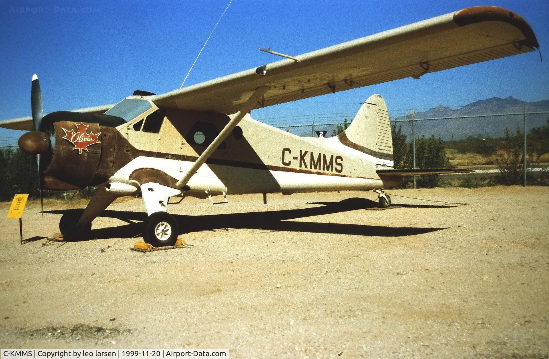 C-KMMS, 1956 De Havilland Canada DHC-2 Beaver Mk1 C/N 979, Pima Air Museum.20.11.1999.ex 55-4595 US.Army