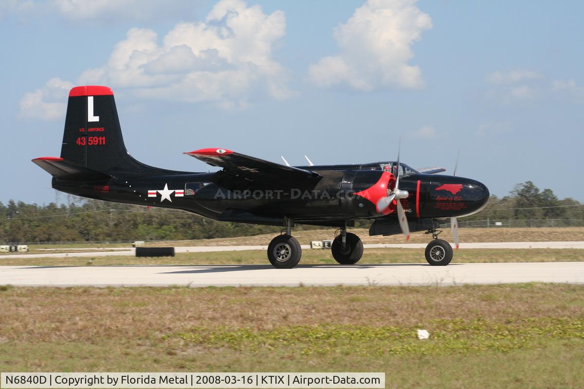 N6840D, 1945 Douglas A-26C Invader C/N 29190, TICO 2008