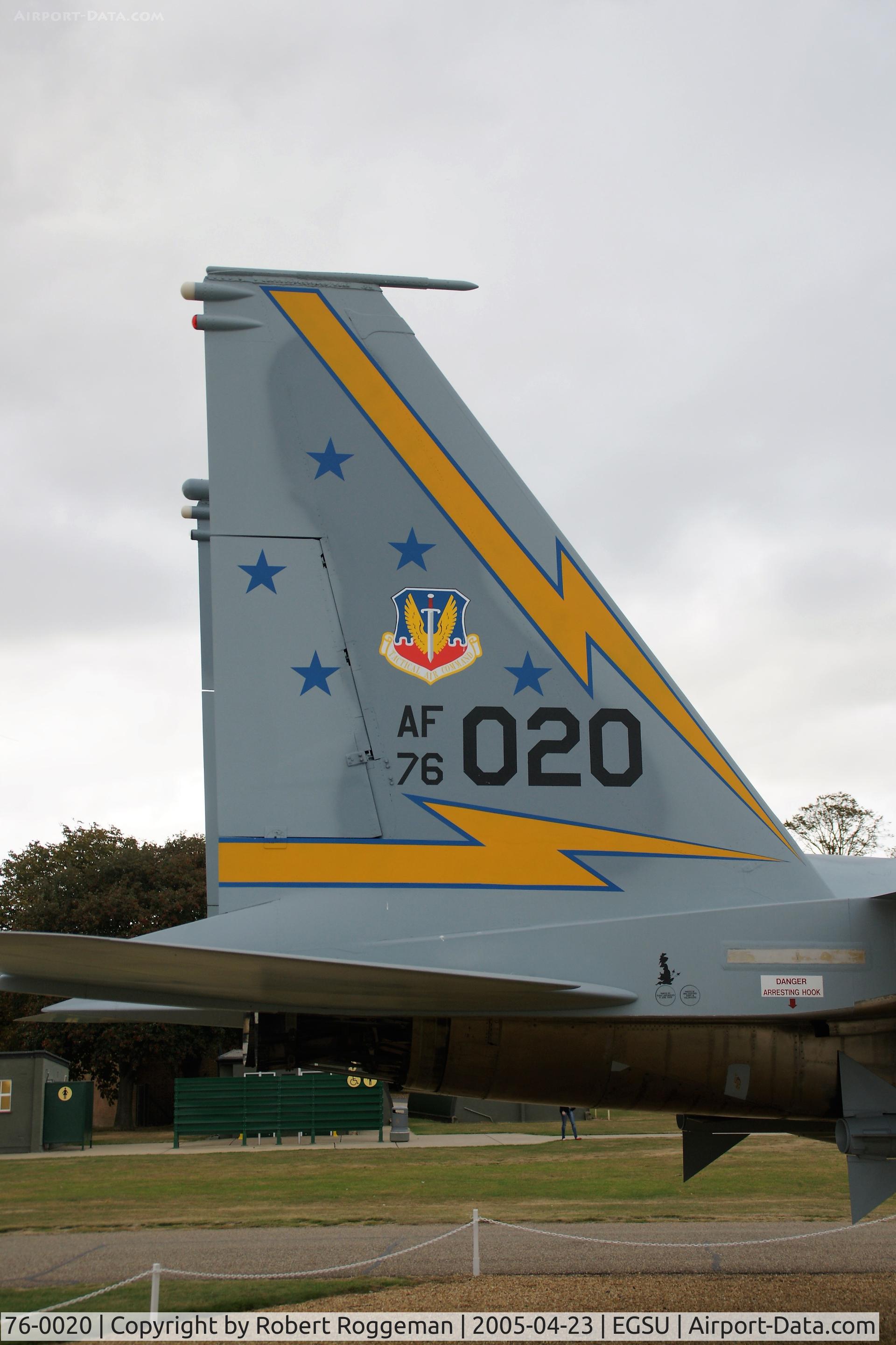 76-0020, 1976 McDonnell Douglas F-15A Eagle C/N 0199/A172, PRESERVED.DUXFORD.