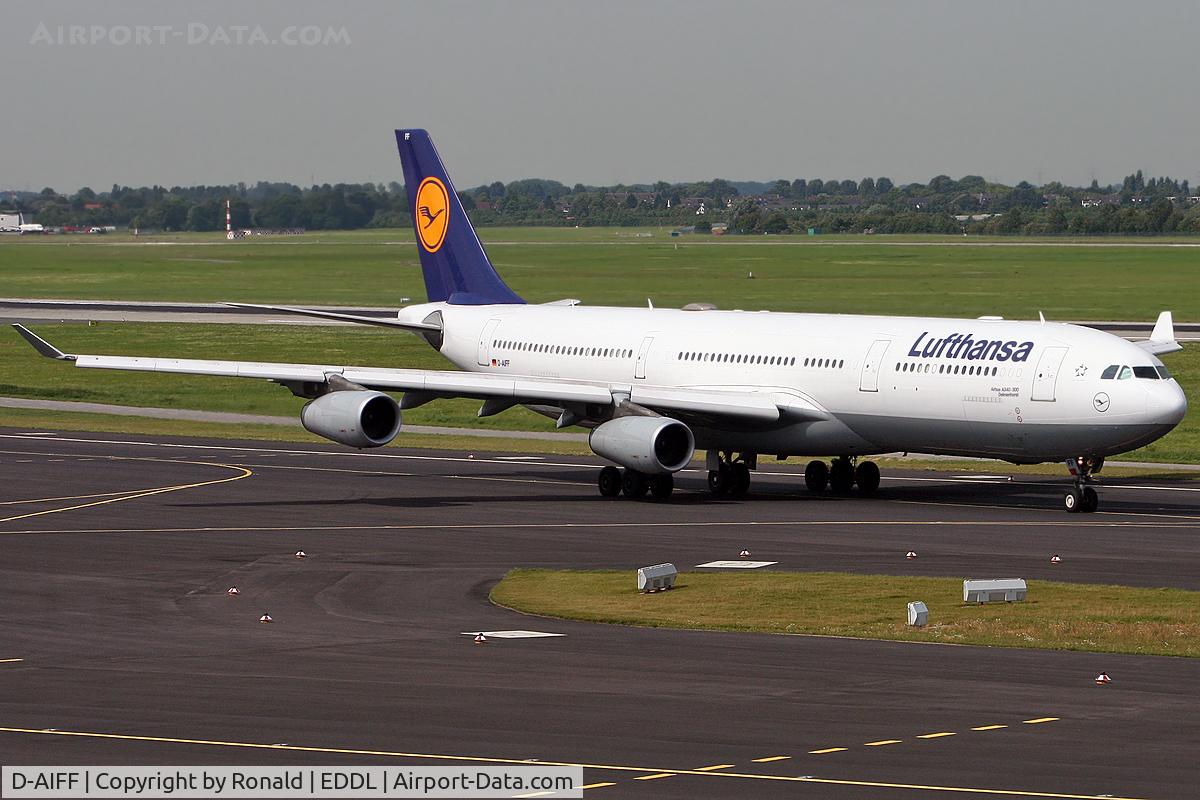 D-AIFF, 2001 Airbus A340-313X C/N 447, at dus