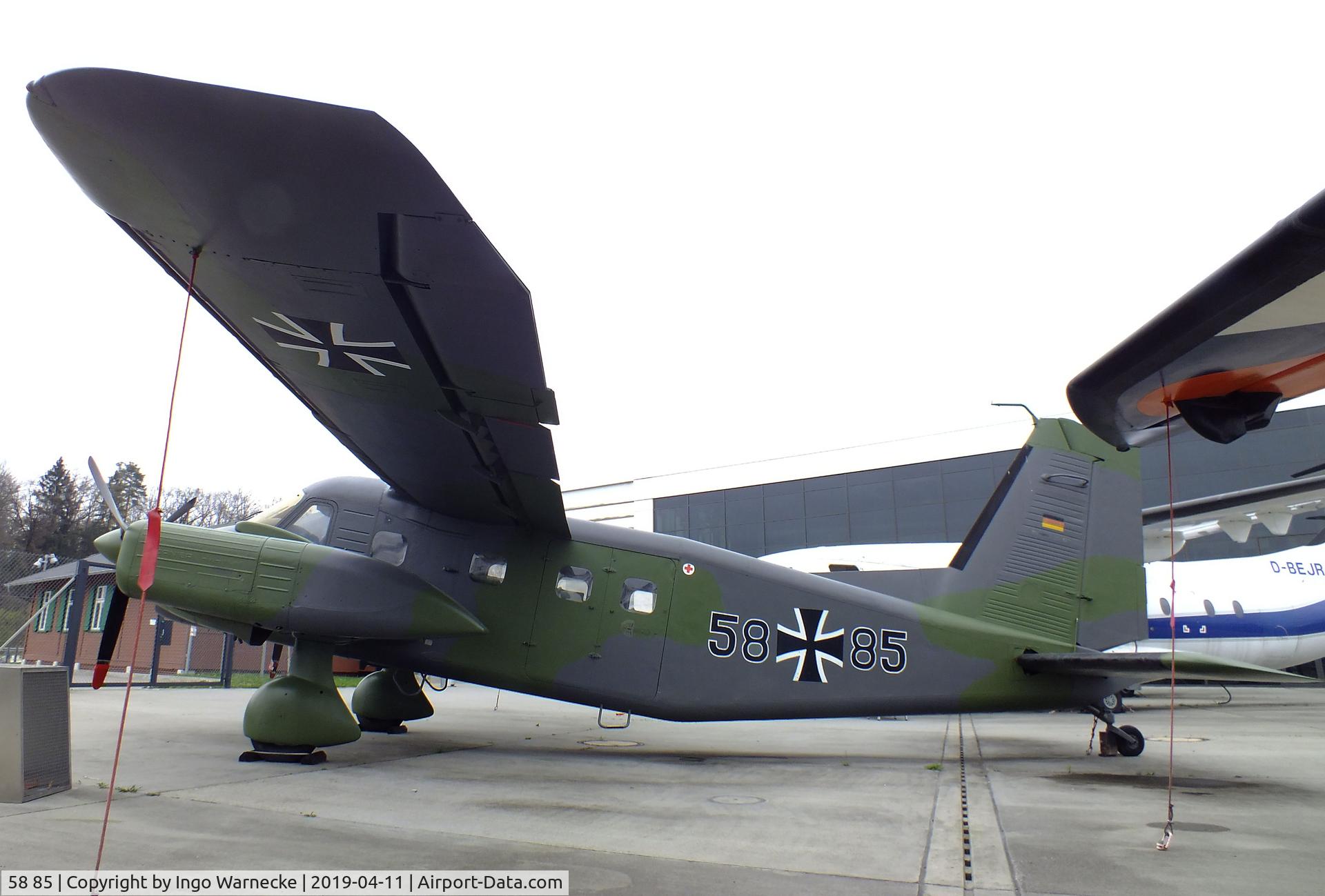 58 85, 1973 Dornier Do-28D-2 Skyservant C/N 4160, Dornier Do 28D-2 Skyservant at the Dornier Mus, Friedrichshafen