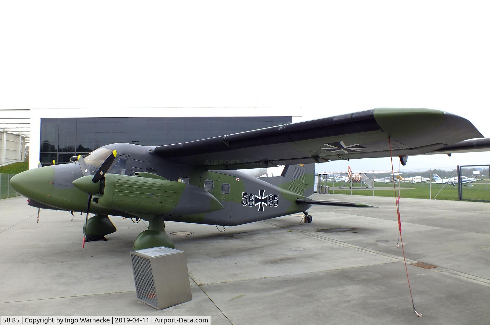58 85, 1973 Dornier Do-28D-2 Skyservant C/N 4160, Dornier Do 28D-2 Skyservant at the Dornier Mus, Friedrichshafen