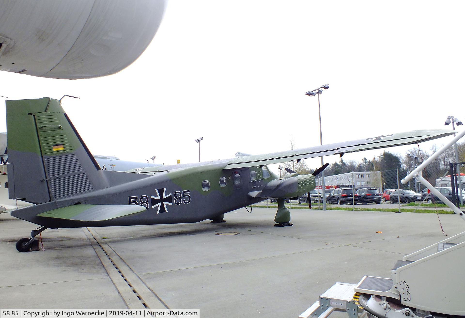 58 85, 1973 Dornier Do-28D-2 Skyservant C/N 4160, Dornier Do 28D-2 Skyservant at the Dornier Mus, Friedrichshafen