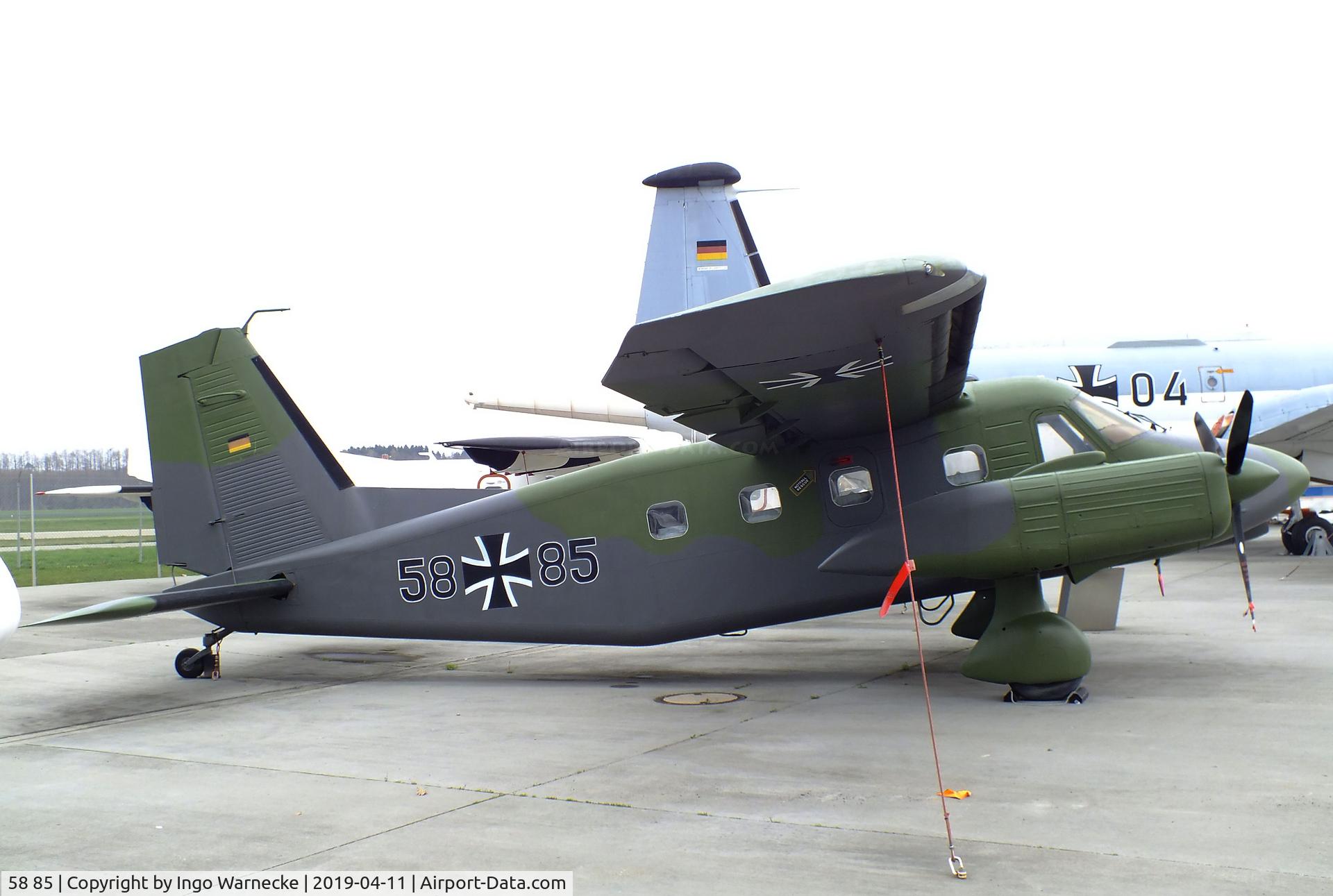58 85, 1973 Dornier Do-28D-2 Skyservant C/N 4160, Dornier Do 28D-2 Skyservant at the Dornier Mus, Friedrichshafen