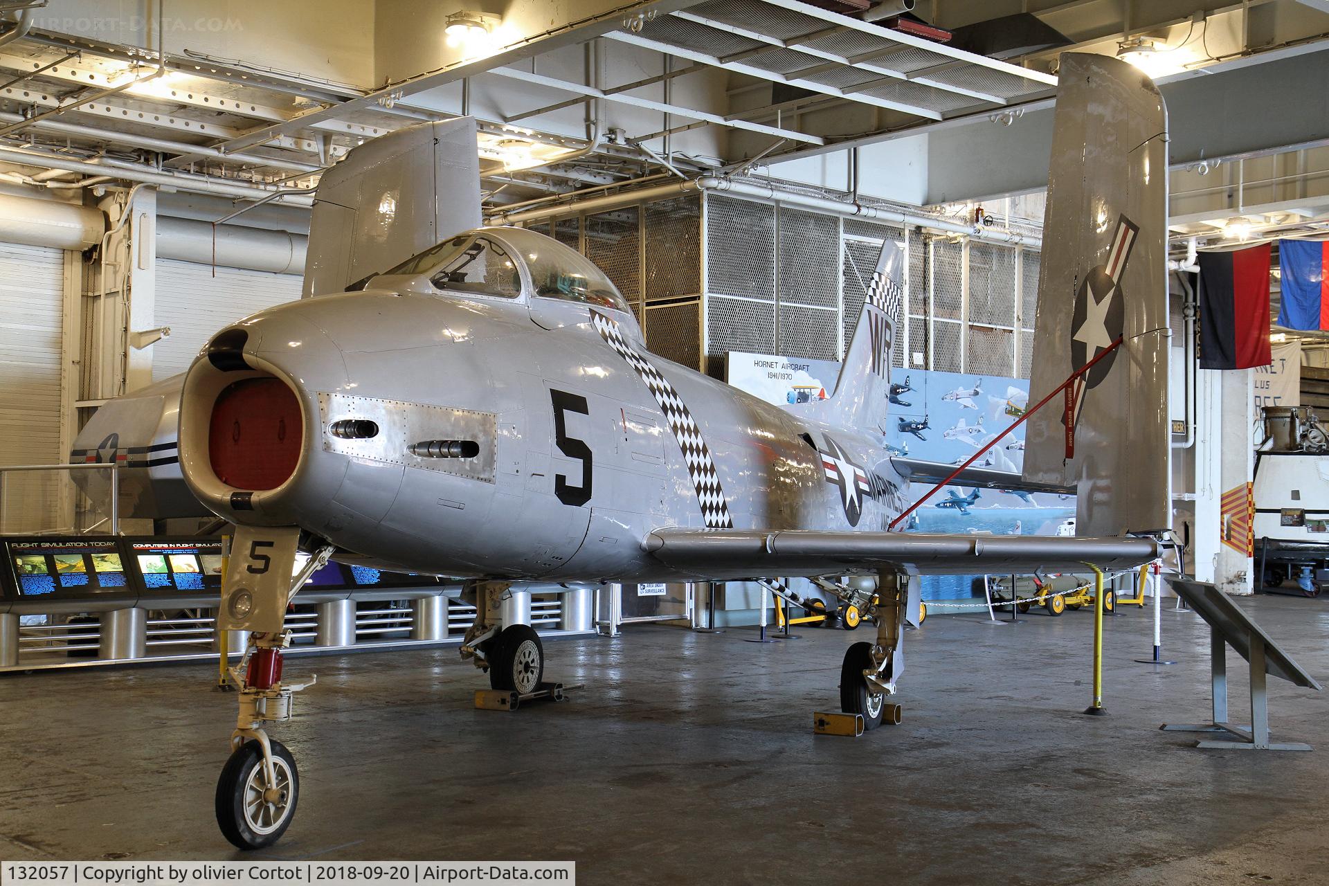 132057, North American FJ-2 Fury C/N Not found 132057, note the 20mm cannons