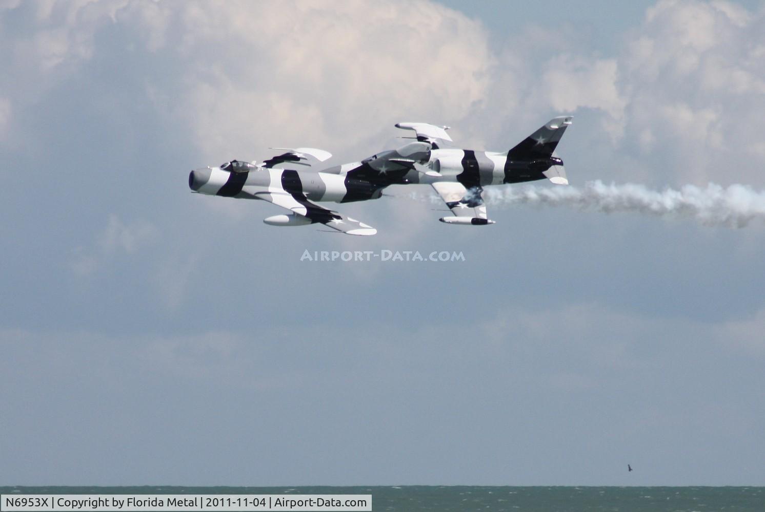 N6953X, PZL-Mielec Lim-6 (MiG-17) C/N 1J0511, Cocoa Beach Airshow 2011