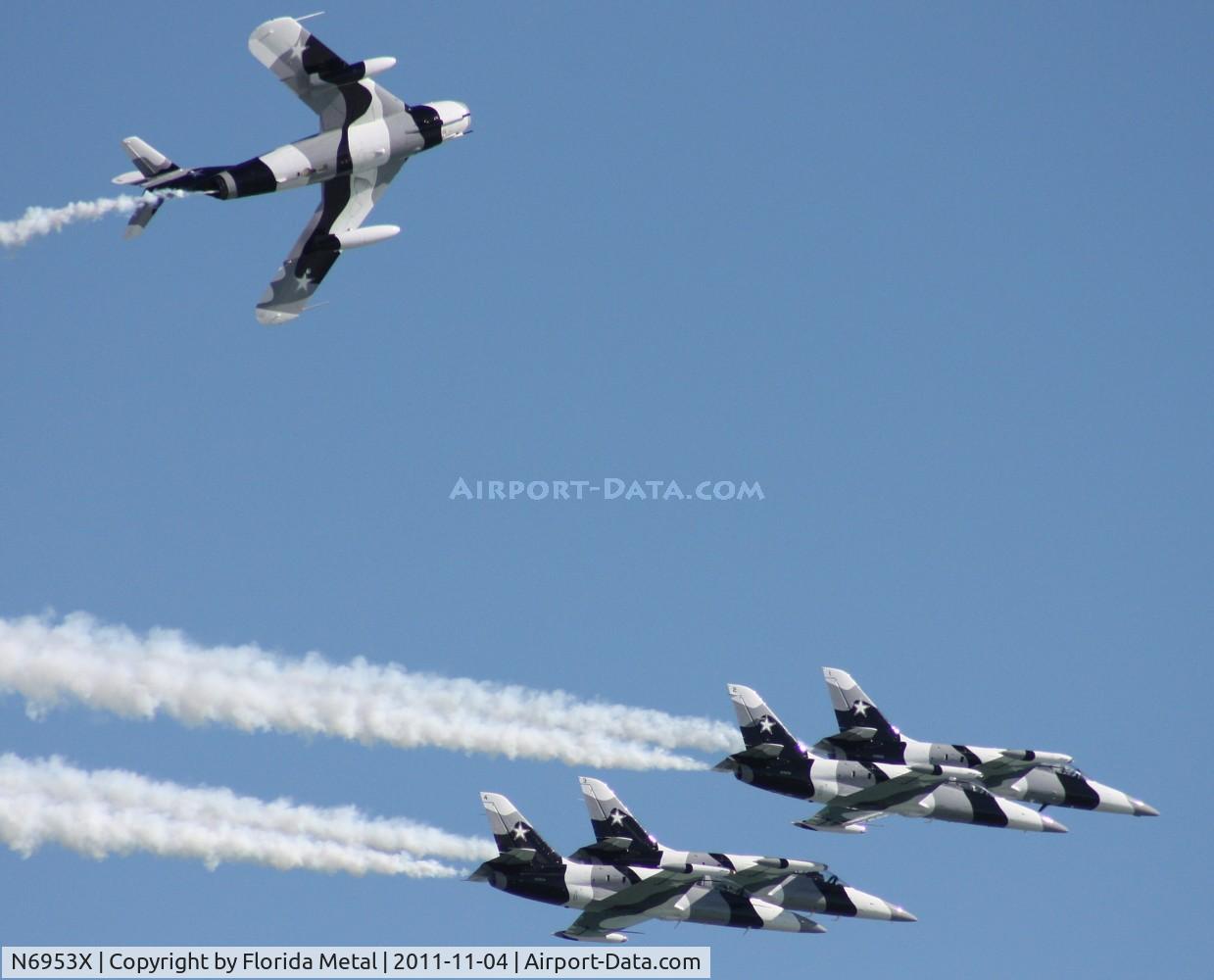 N6953X, PZL-Mielec Lim-6 (MiG-17) C/N 1J0511, Cocoa Beach Airshow 2011