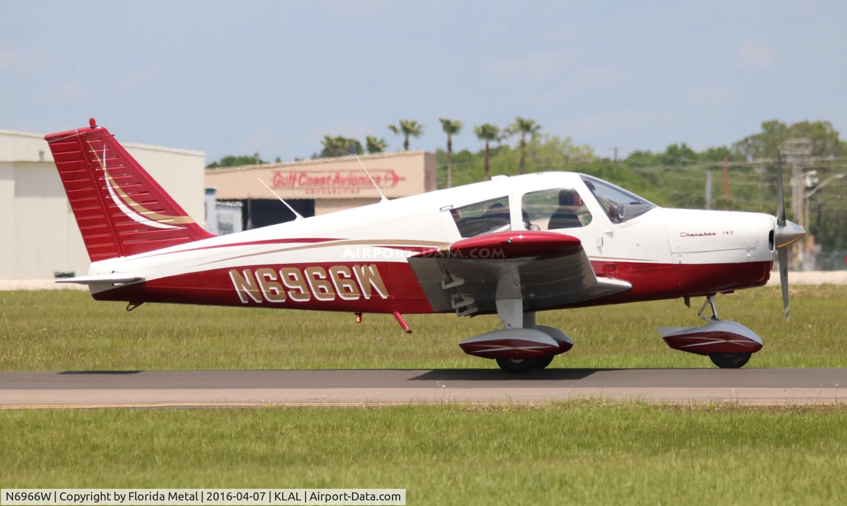 N6966W, 1965 Piper PA-28-140 C/N 28-21163, SNF LAL 2016