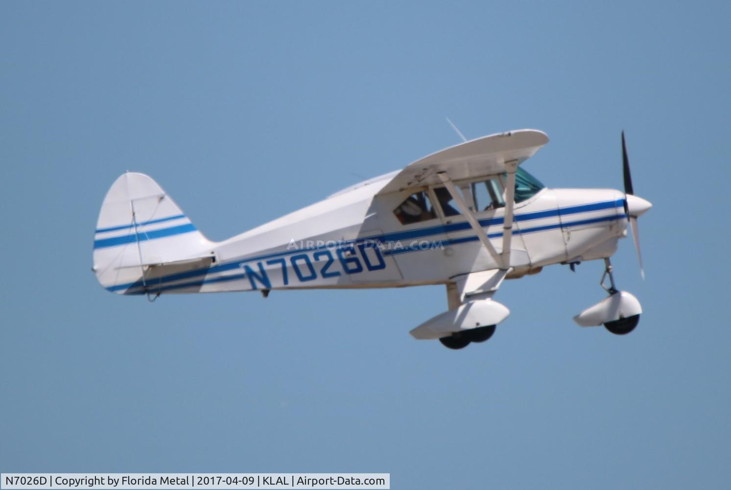 N7026D, 1957 Piper PA-22-150 Tri-Pacer C/N 22-4920, SNF LAL 2017