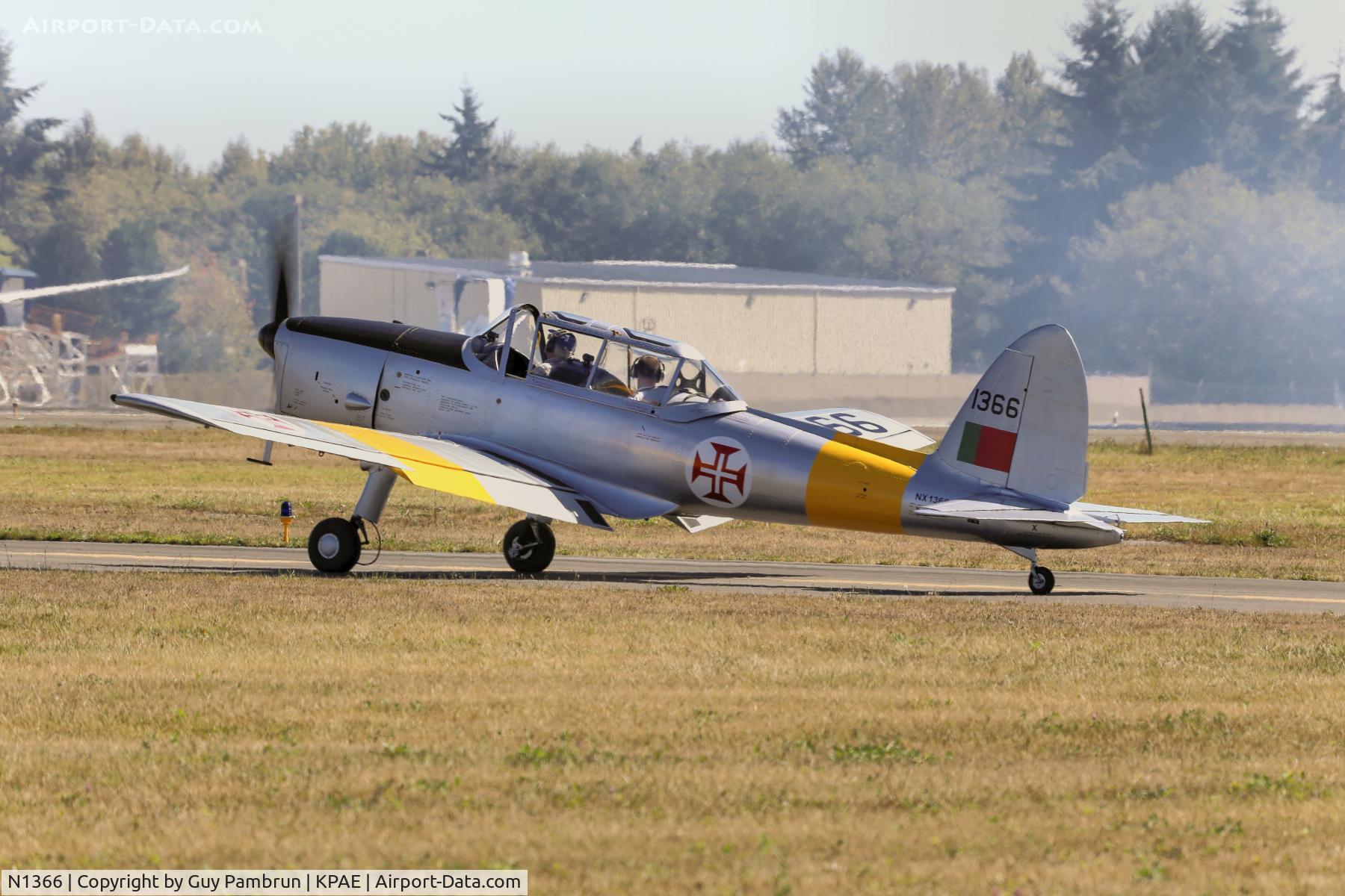 N1366, 1959 OGMA DHC-1 Chipmunk T.20 C/N C1/1366, Departing