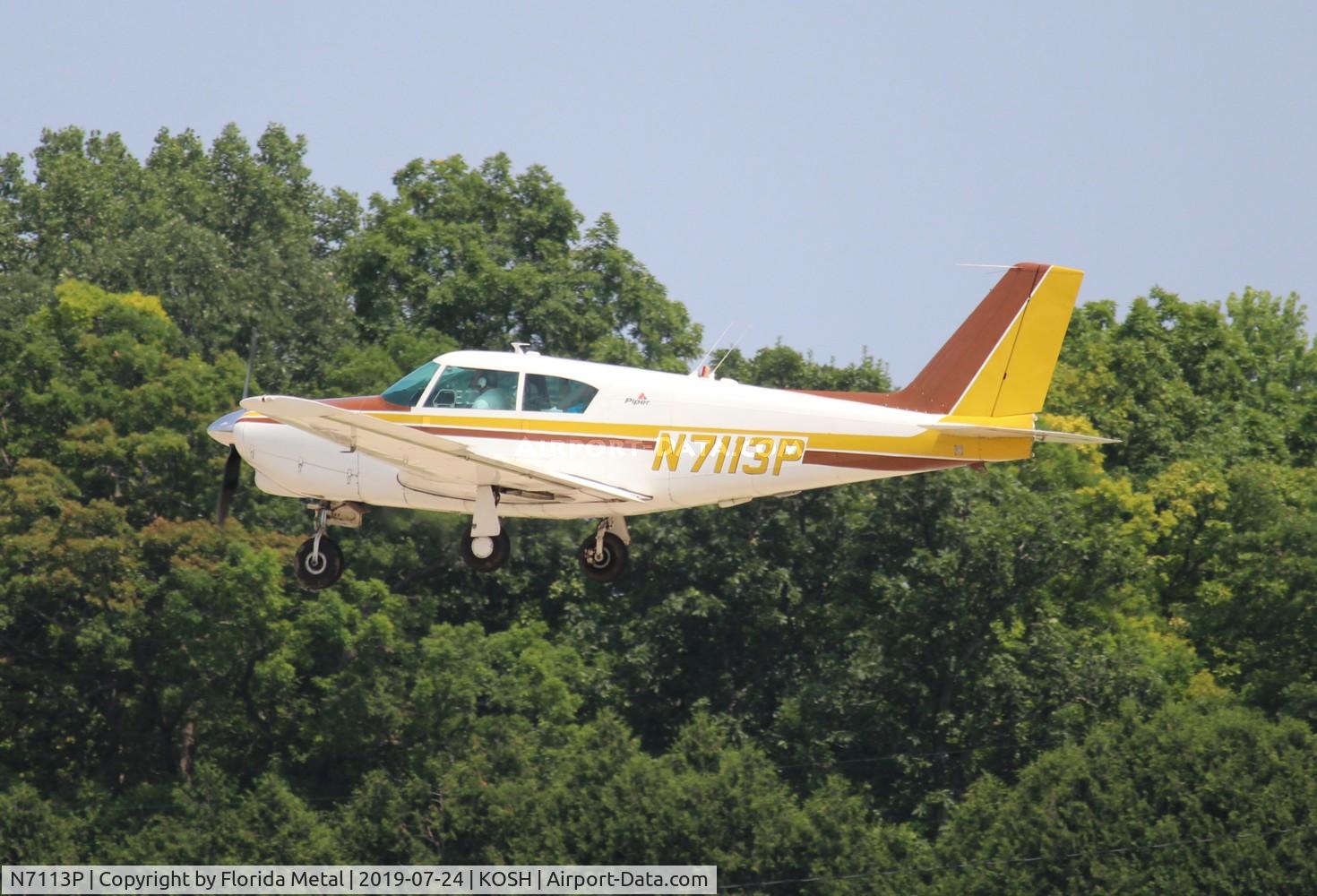 N7113P, 1960 Piper PA-24 Comanche C/N 24-1879, EAA OSH 2019