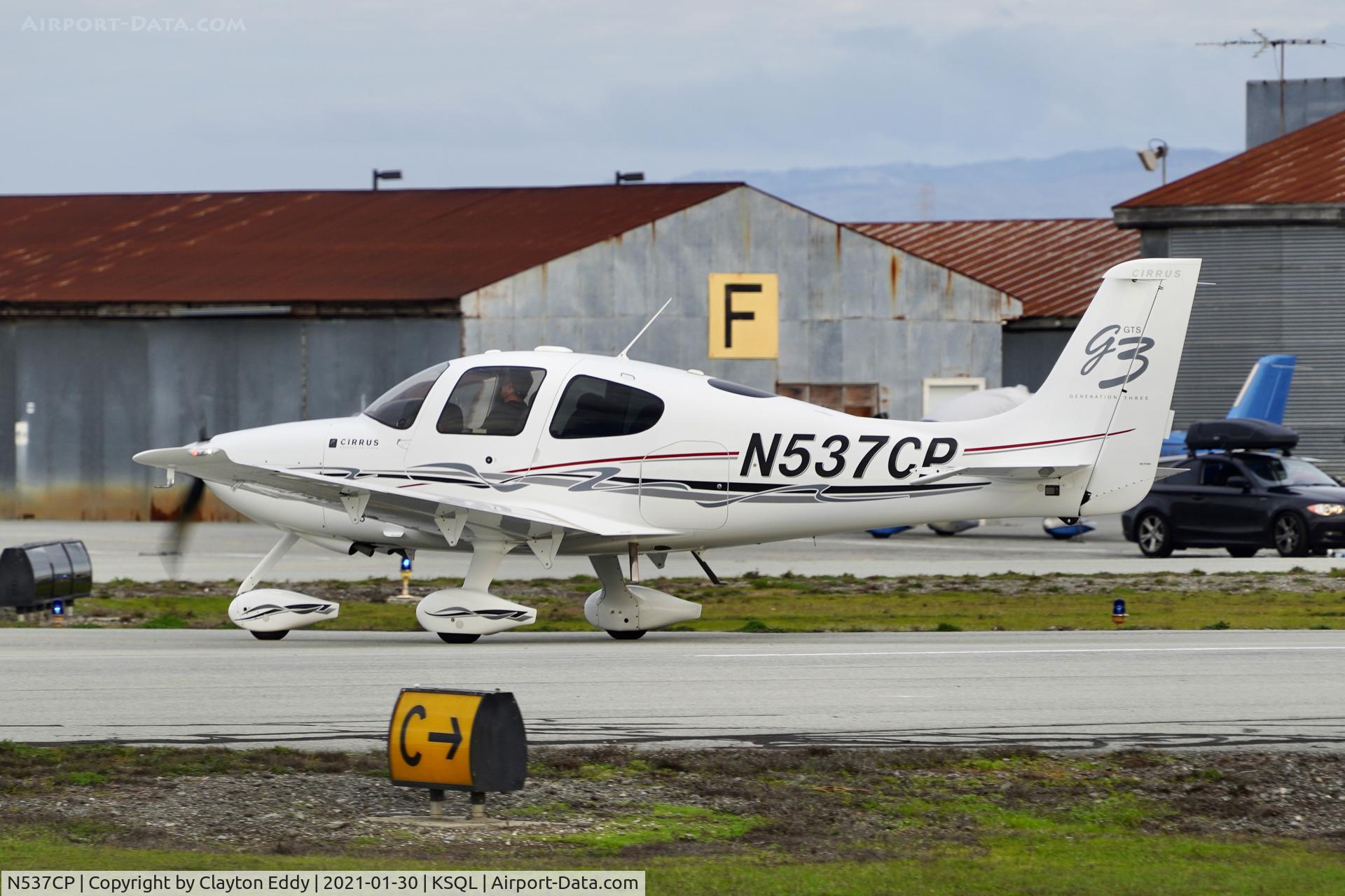 N537CP, 2008 Cirrus SR22 G3 C/N 3038, San Carlos Airport California 2021