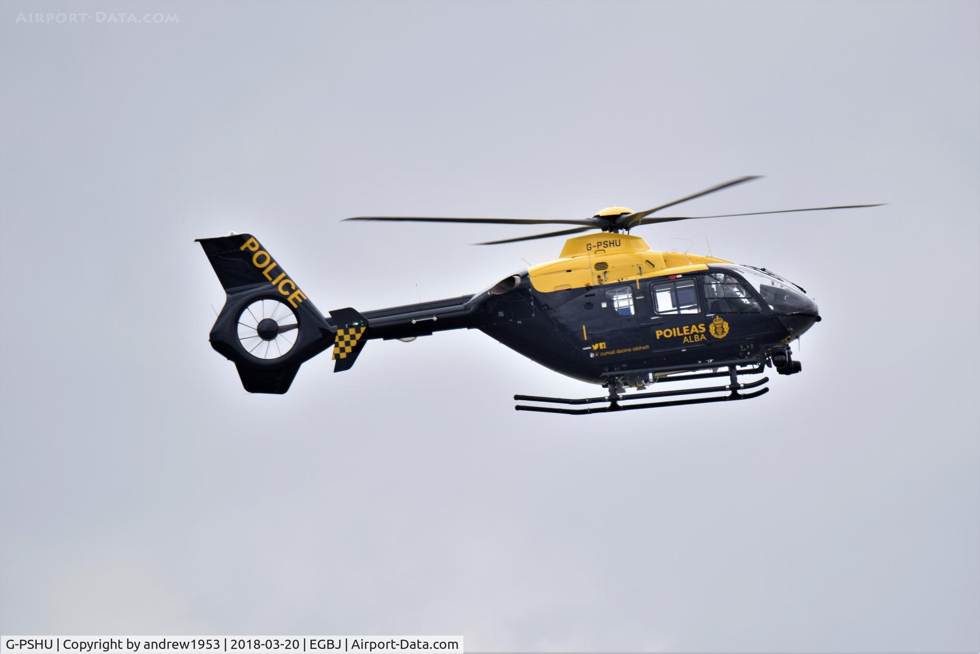 G-PSHU, 2007 Eurocopter EC-135T-2+ C/N 0597, G-PSHU at Gloucestershire Airport.