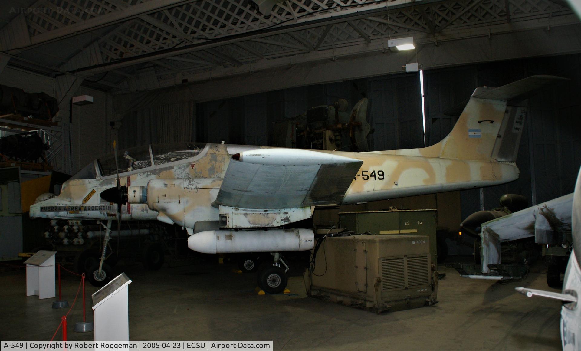 A-549, FMA IA-58A Pucará C/N 050, PRESERVED. Imperial War Museum, Duxford.