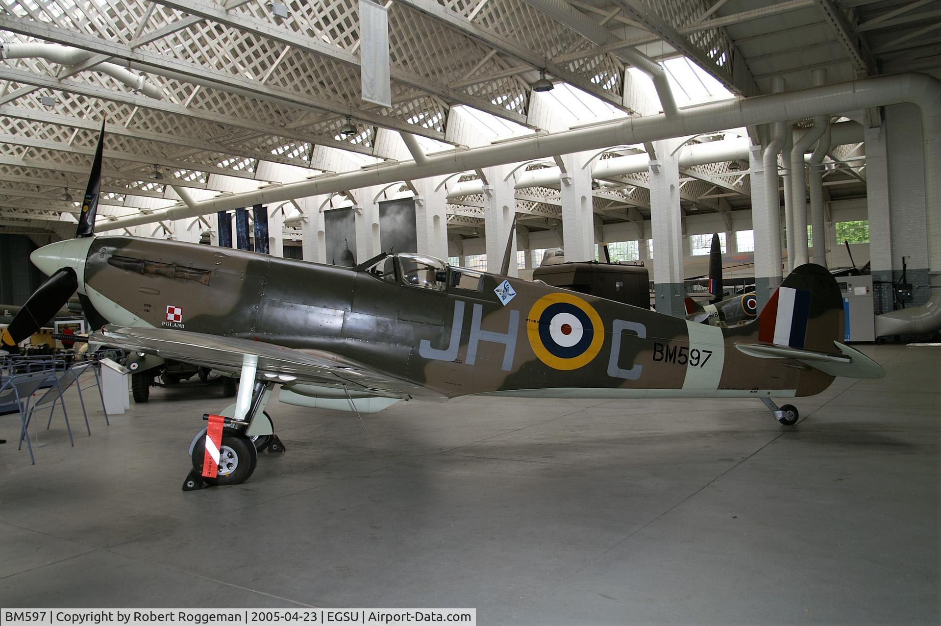 BM597, 1942 Supermarine 349 Spitfire LF.Vb C/N CBAF.2461, Imperial War Museum, Duxford. JH C.?