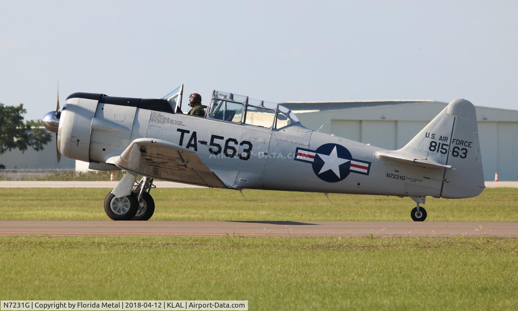 N7231G, 1942 North American AT-6D C/N 42-81563, SNF LAL 2018