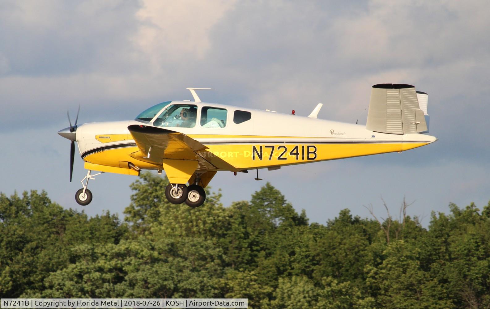 N7241B, 1958 Beech J35 Bonanza C/N D-5597, EAA OSH 2018