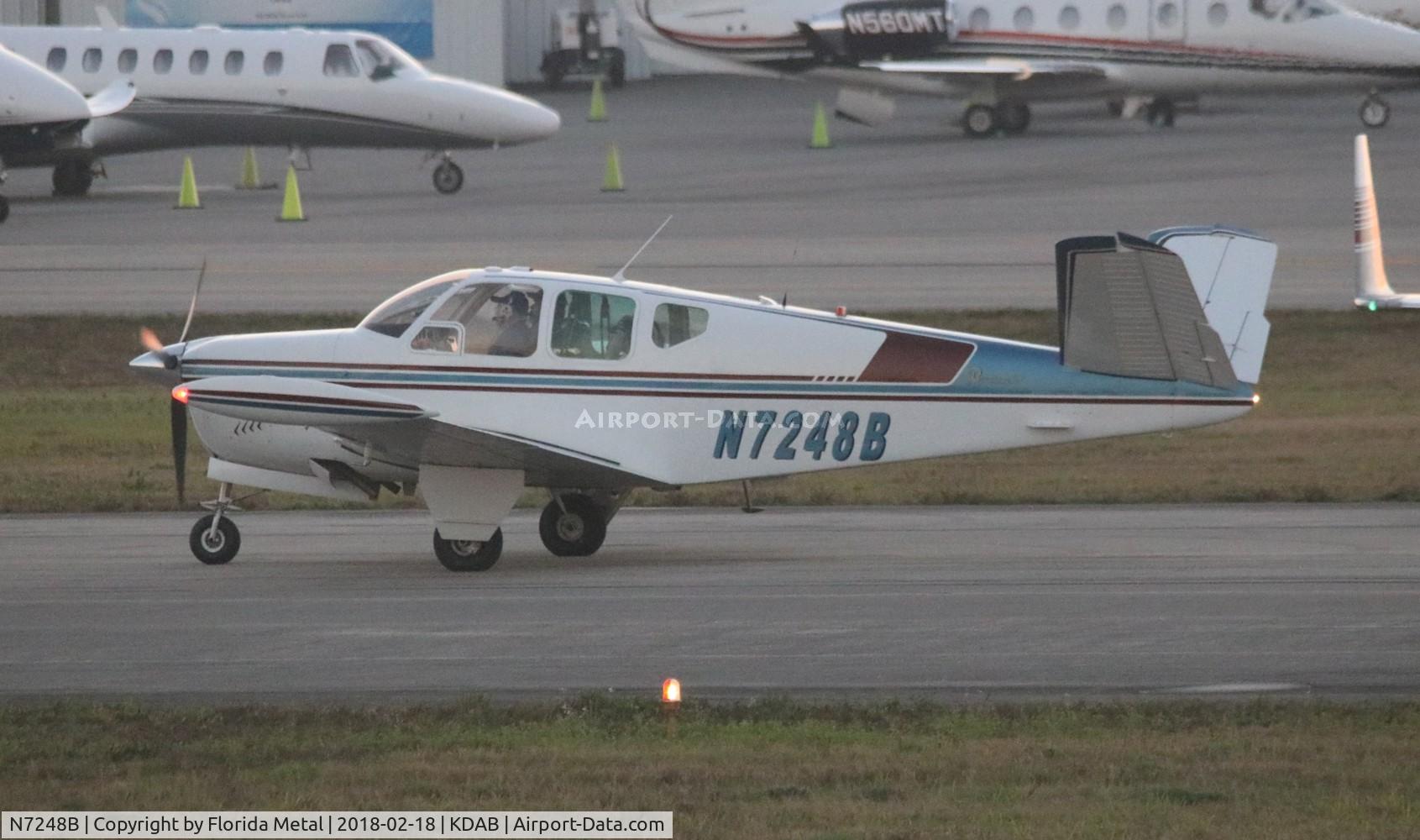 N7248B, 1958 Beech J35 Bonanza C/N D-5584, DAB spotting 2018