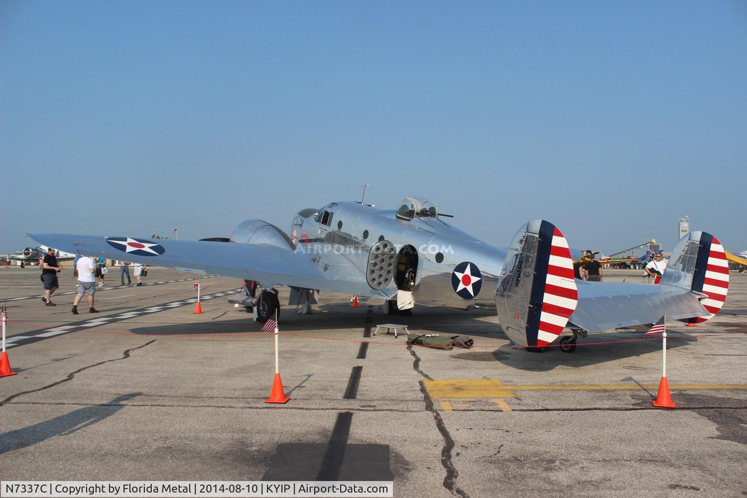 N7337C, 1943 Beech AT-11 Kansan C/N 4597, TOM YIP 2014