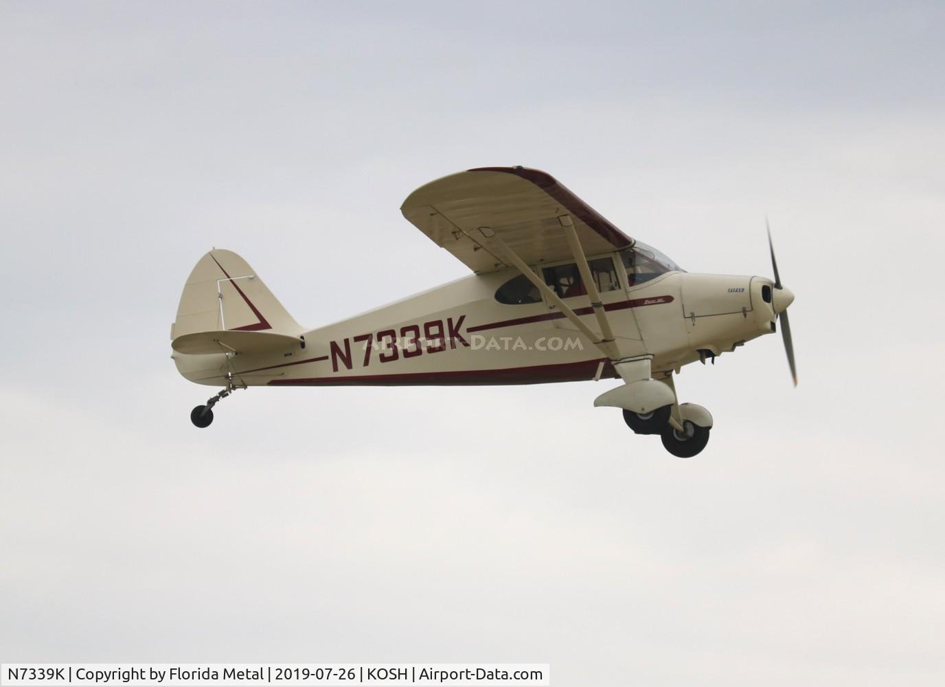 N7339K, 1950 Piper PA-20 Pacer C/N 20-247, EAA OSH 2019