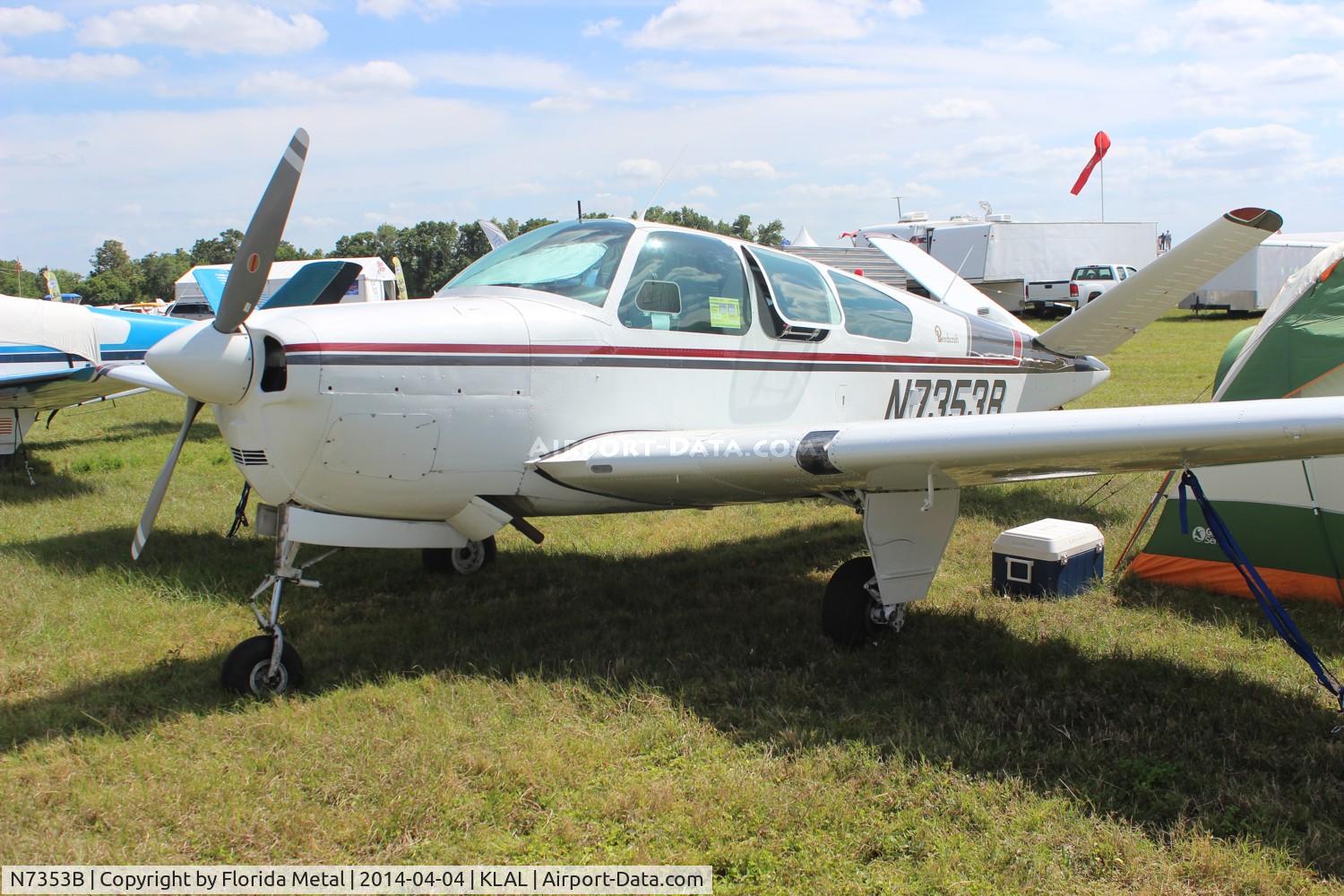 N7353B, 1954 Beech E35 C/N D-3811, SNF LAL 2014