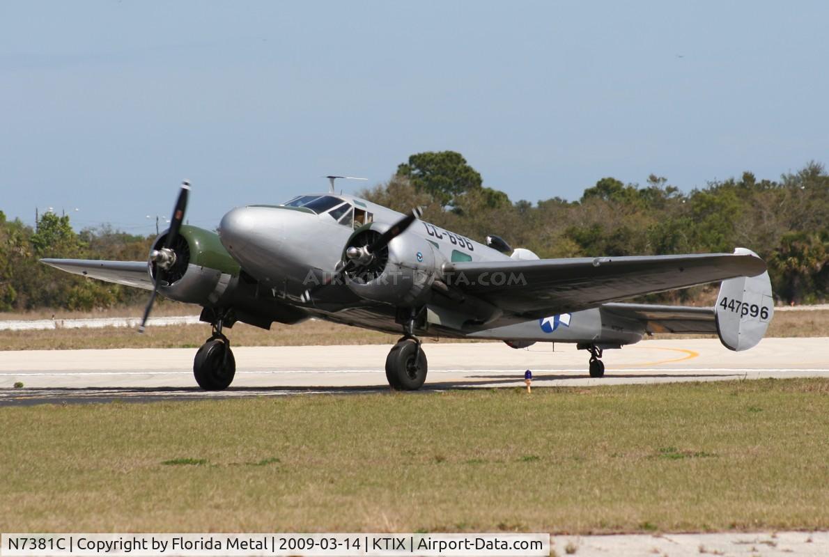 N7381C, 1944 Beech C18S C/N 8104, TICO 2009