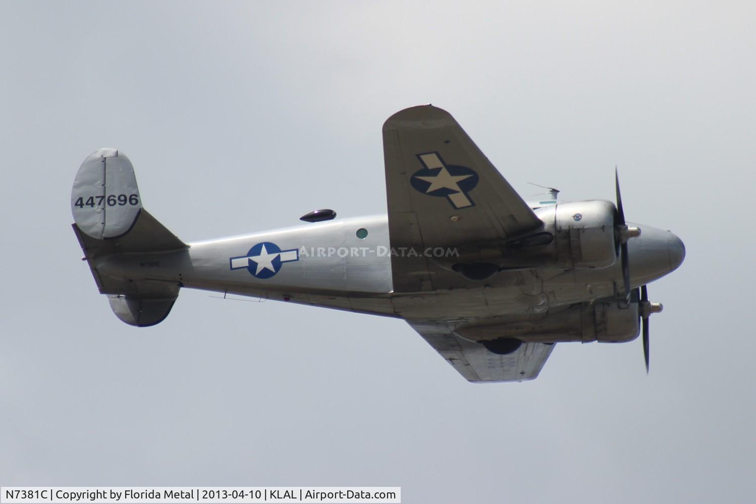 N7381C, 1944 Beech C18S C/N 8104, SNF LAL 2013