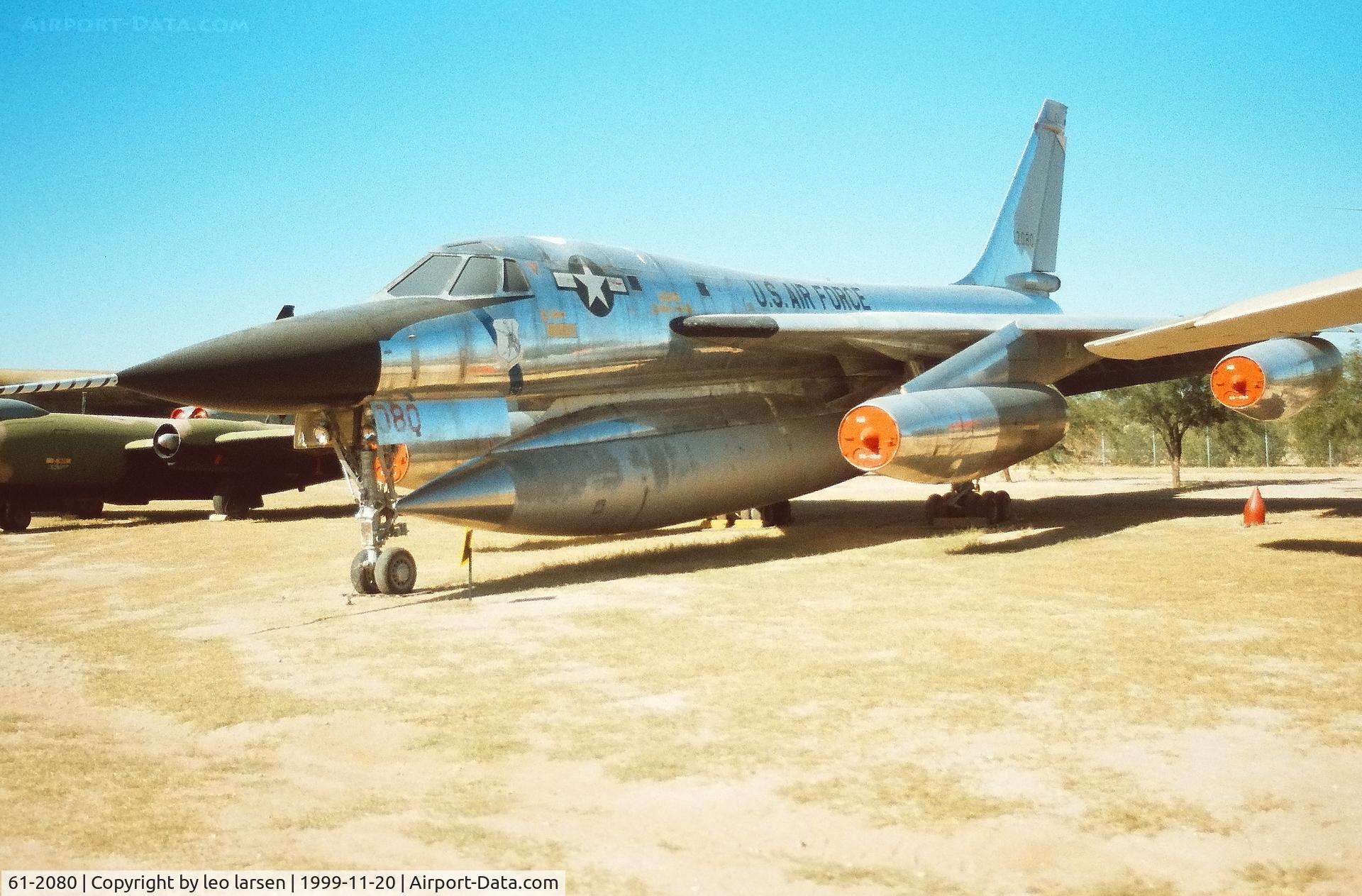 61-2080, 1961 Convair B-58A Hustler C/N 116, Pima Air Museum 20.11.1999
