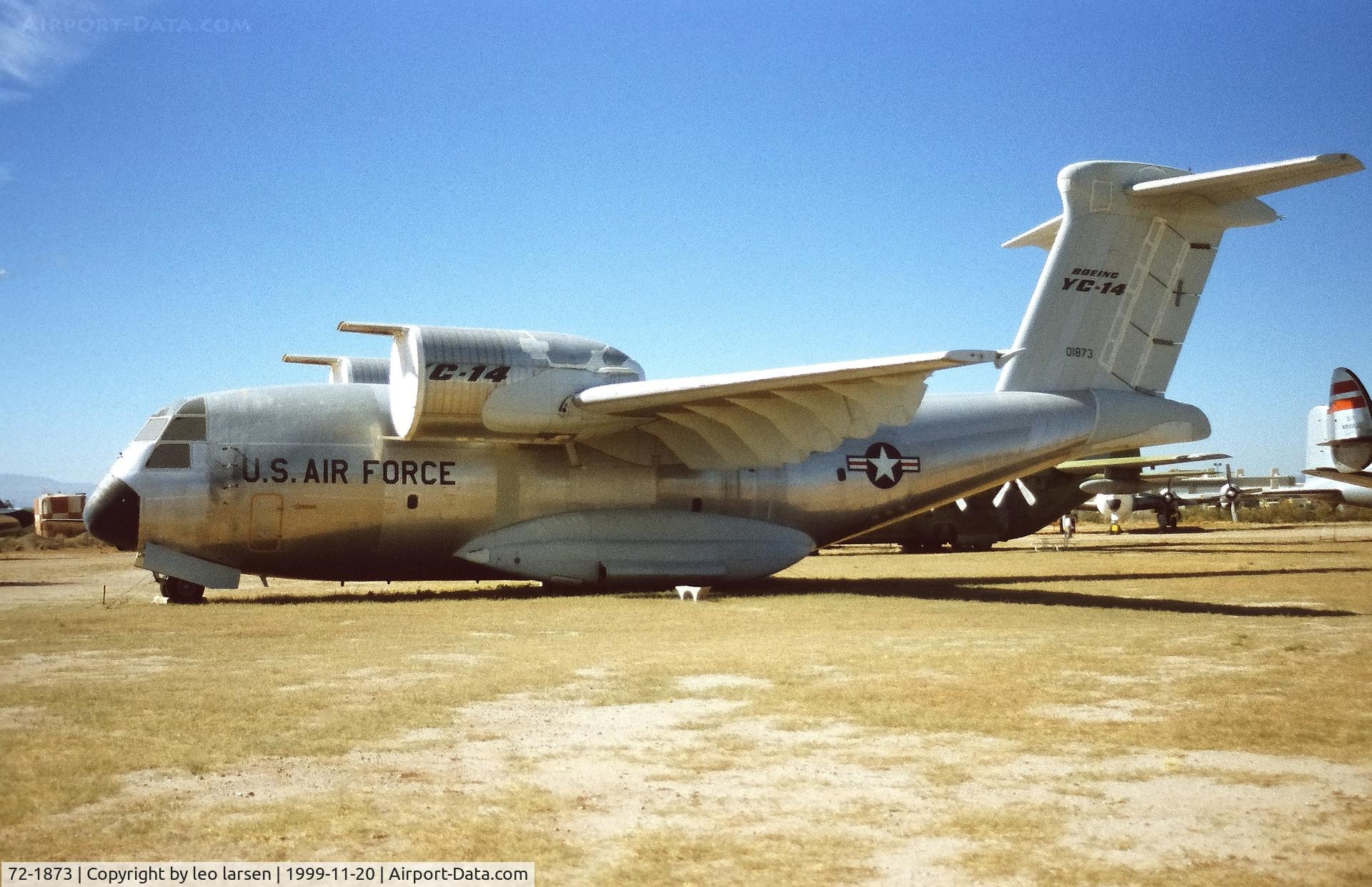 72-1873, 1972 Boeing YC-14A-BN C/N P 1, Pima Air Museum 20.11.1999