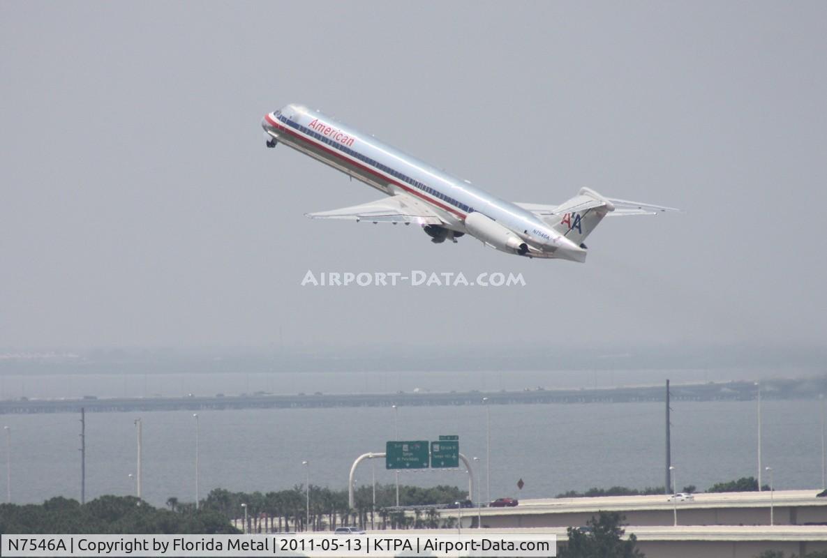 N7546A, 1990 McDonnell Douglas MD-82 (DC-9-82) C/N 53028, TPA spotting 2011