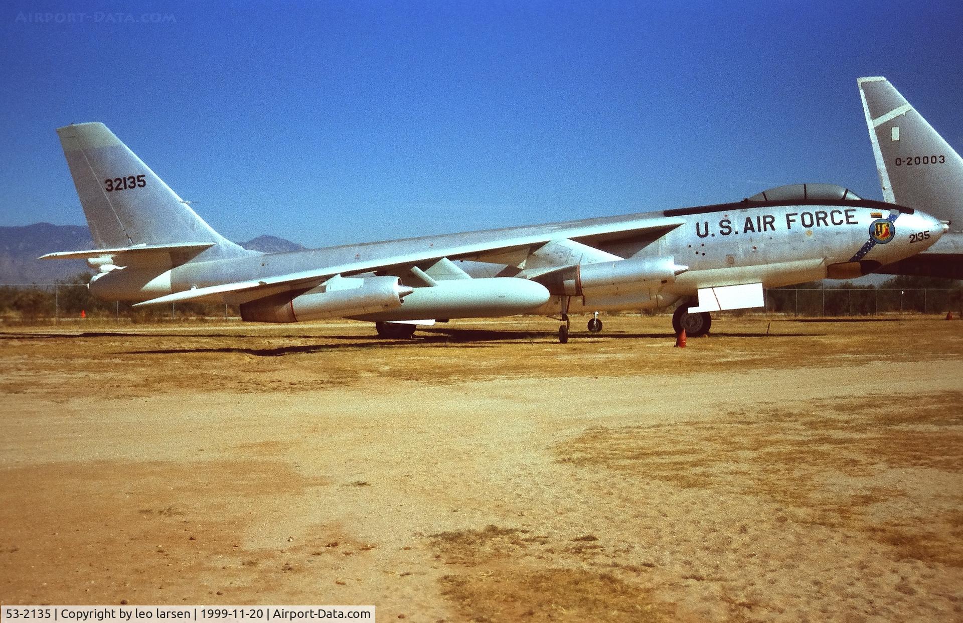 53-2135, 1953 Douglas-Tulsa EB-47E-55-DT Stratojet C/N 44481, Pima Air Museum 20.11.1999