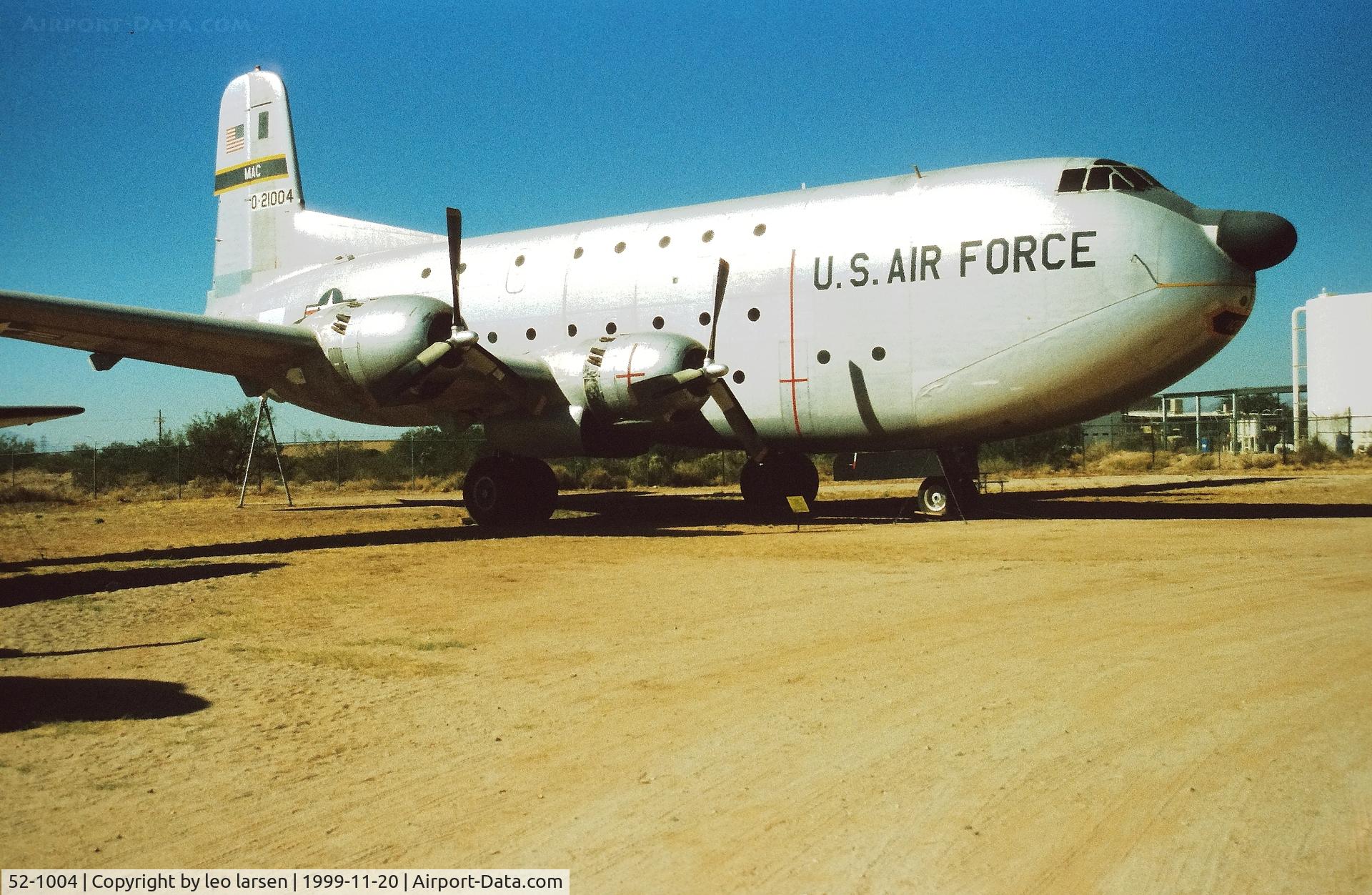 52-1004, 1952 Douglas C-124C Globemaster II C/N 43913, Pima Air Museum 20.11.1999