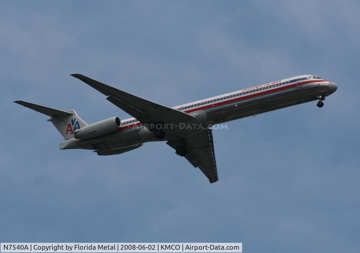 N7540A, 1990 McDonnell Douglas MD-82 (DC-9-82) C/N 49994, MCO spotting 2008