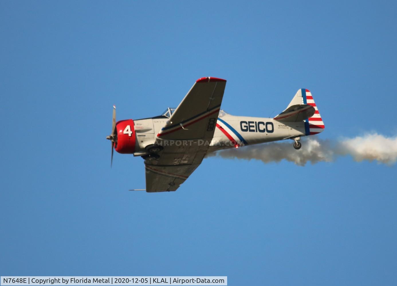 N7648E, 1942 North American SNJ-3 Texan C/N 78-6987, Sun N Fun 2020