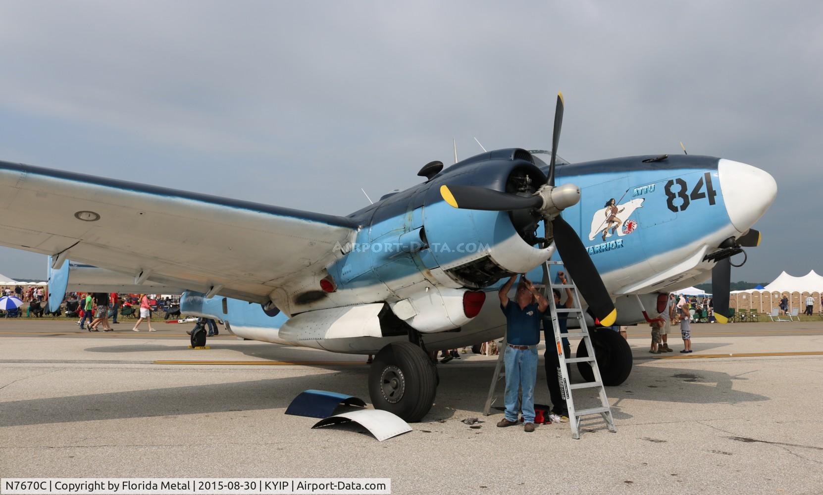 N7670C, 1945 Lockheed PV-2 Harpoon C/N 15-1438, TOM YIP 2015