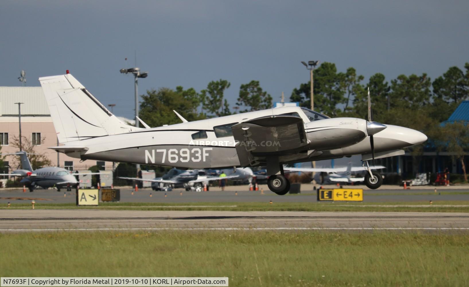 N7693F, 1976 Piper PA-34-200T C/N 34-7770068, ORL spotting 2019