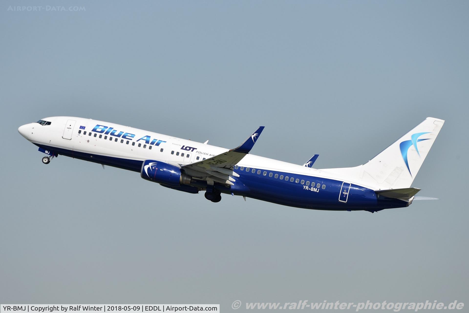 YR-BMJ, 2010 Boeing 737-82R C/N 40696, Boeing 737-82R(W) - 0B BMS Blue Air 'leased by LOT Polish Airlines' - 40696 - YR-BMJ - 09.05.2018 - DUS