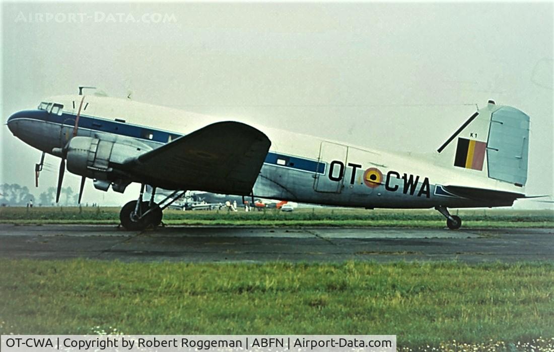OT-CWA, 1944 Douglas Douglas C-47B-10-DK Skytrain C/N 26501/15056, OPEN DAY.1970's.OT CWA.