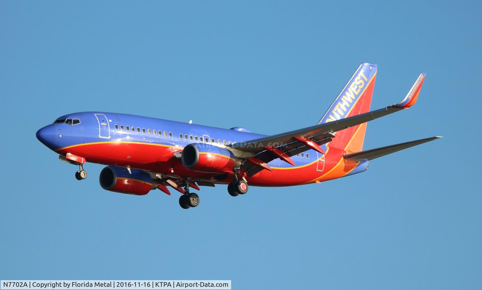 N7702A, 2004 Boeing 737-7BD C/N 33917, TPA spotting 2016