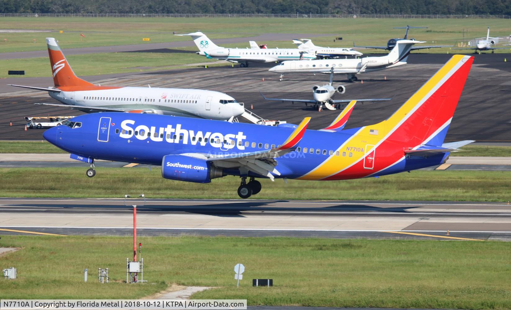 N7710A, 2005 Boeing 737-76N C/N 32656, TPA spotting 2018