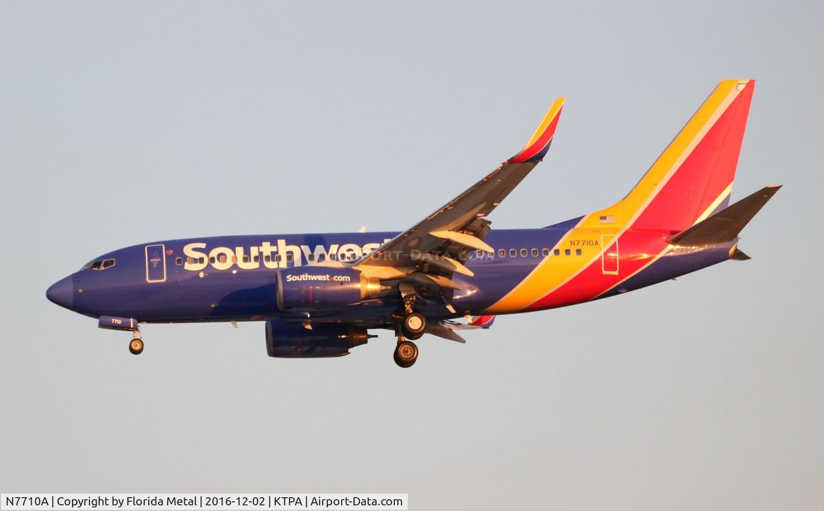 N7710A, 2005 Boeing 737-76N C/N 32656, TPA spotting 2016