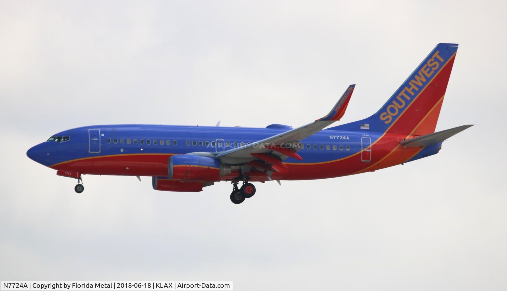 N7724A, 2009 Boeing 737-7BD C/N 36725, LAX spotting 2018