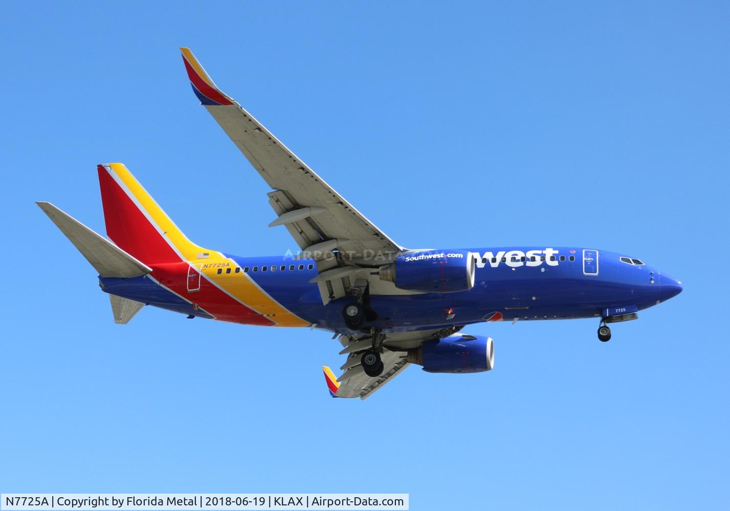 N7725A, 2006 Boeing 737-76N C/N 32671, LAX spotting 2018