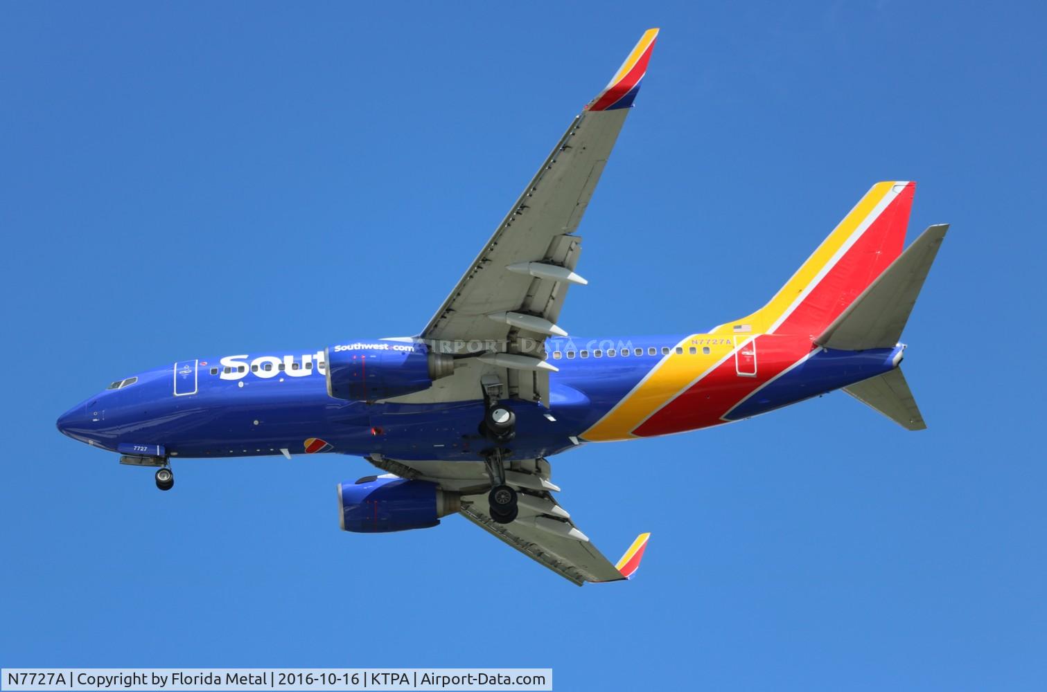 N7727A, 2006 Boeing 737-76N C/N 32673, TPA spotting 2016