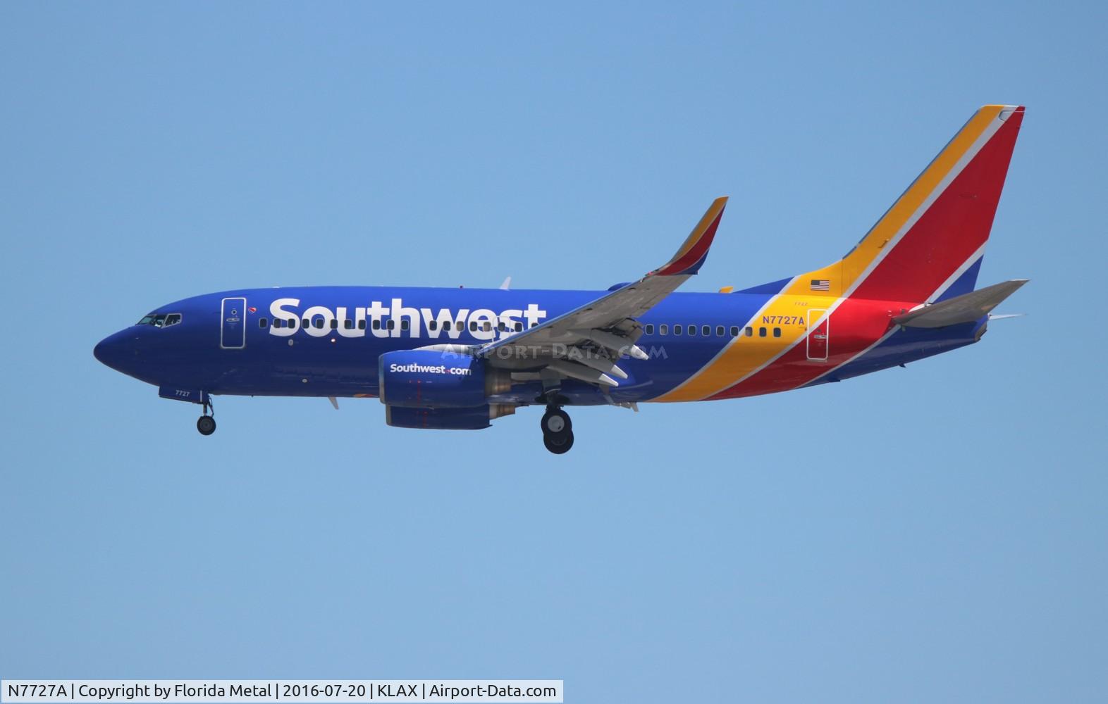 N7727A, 2006 Boeing 737-76N C/N 32673, LAX spotting 2016
